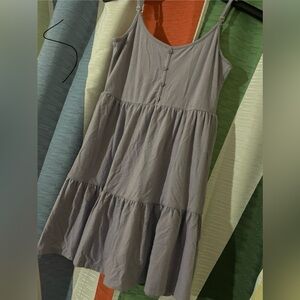 Lavender cotton summer dress